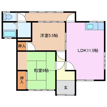 小西一戸建の物件間取画像